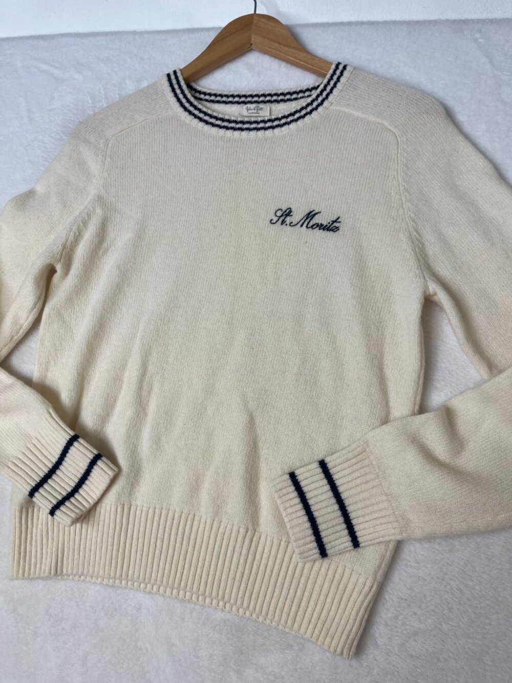 John Galt St. Moritz Wool Sweater OS Old Money Preppy Hamptons Tennis Varsity